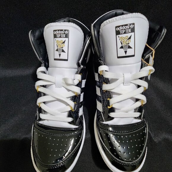 NIB Adidas Originals Top Ten RB Patent Leather Mens Size 7 - Picture 2 of 10